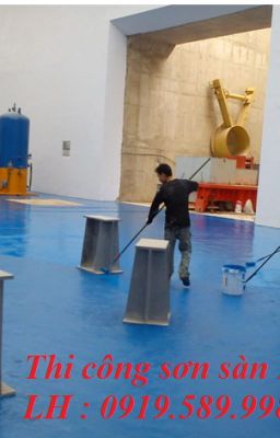 Sơn Epoxy sàn dành cho công trình sàn nhà xưởng chống thấm tại Hà Nội