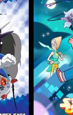 Sonic y Steven universe:los héroes de cristal