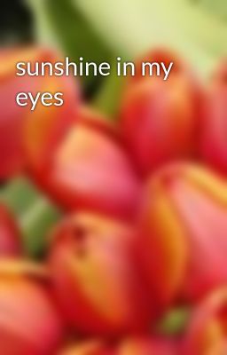 sunshine in my eyes