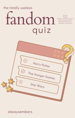 The Totally Useless Fandom Quiz