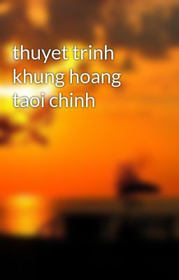 thuyet trinh khung hoang taoi chinh