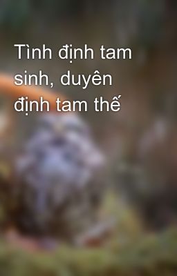 Tình định tam sinh, duyên định tam thế