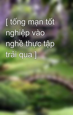 [ tống mạn tốt nghiệp vào nghề thực tập trải qua ]