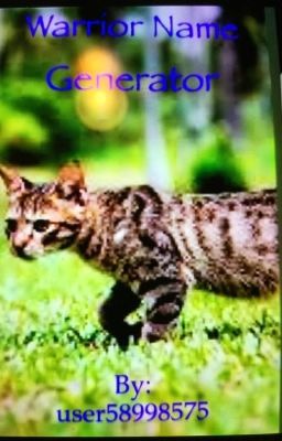 Warrior cat  generator 