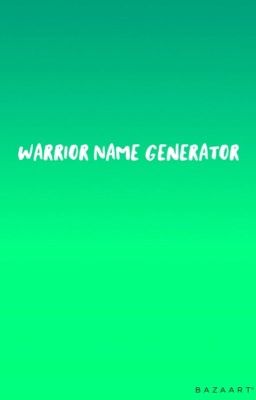 Warrior Cat Name Generator 