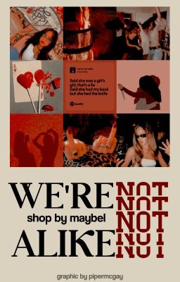 WE'RE NOT ALIKE . . . graphic shop