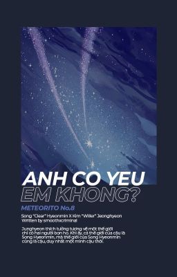 「𝐌𝐄𝐓𝐄𝐎𝐑𝐈𝐓𝐎 𖥔 08:00」anh có yêu em không?